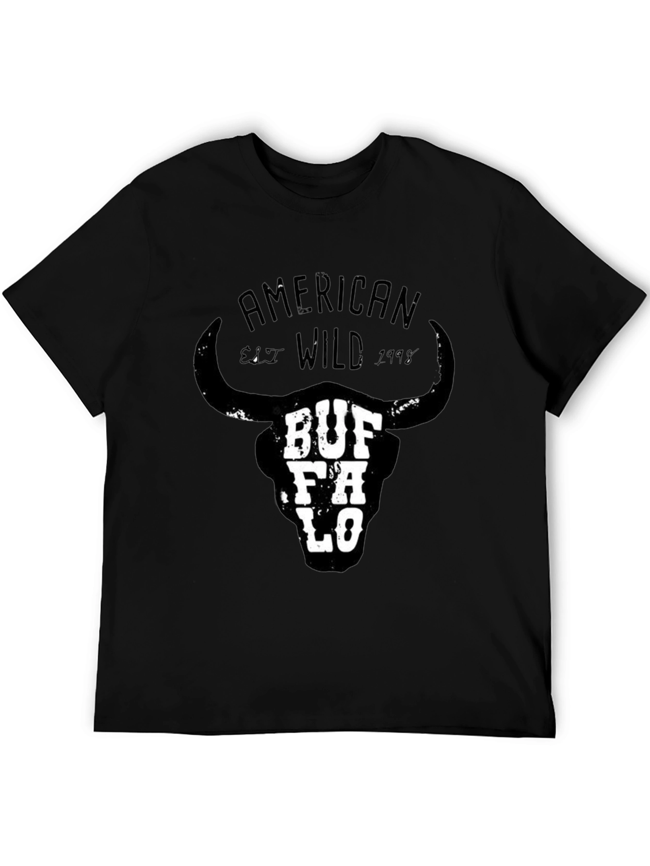 Buffalo Skull Graphic Tee - American Wild Style