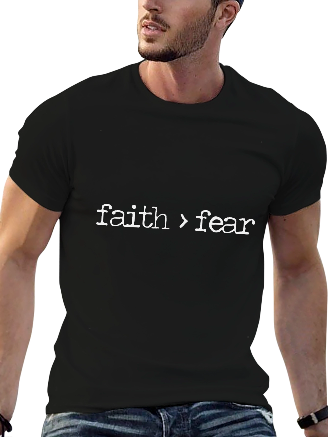 Faith Over Fear Graphic Tee - Inspirational T-Shirt