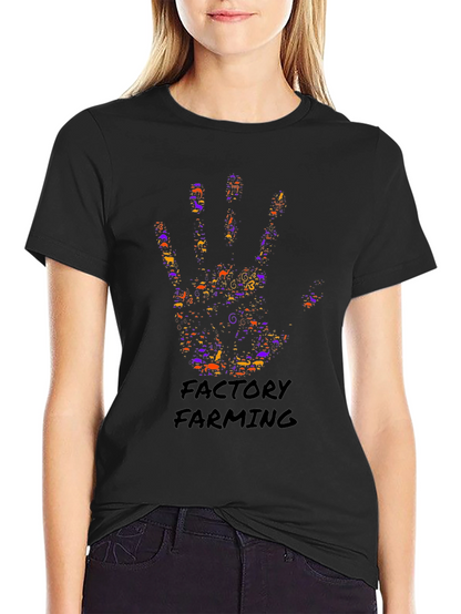Factory Farming Hand Print Graphic Tee