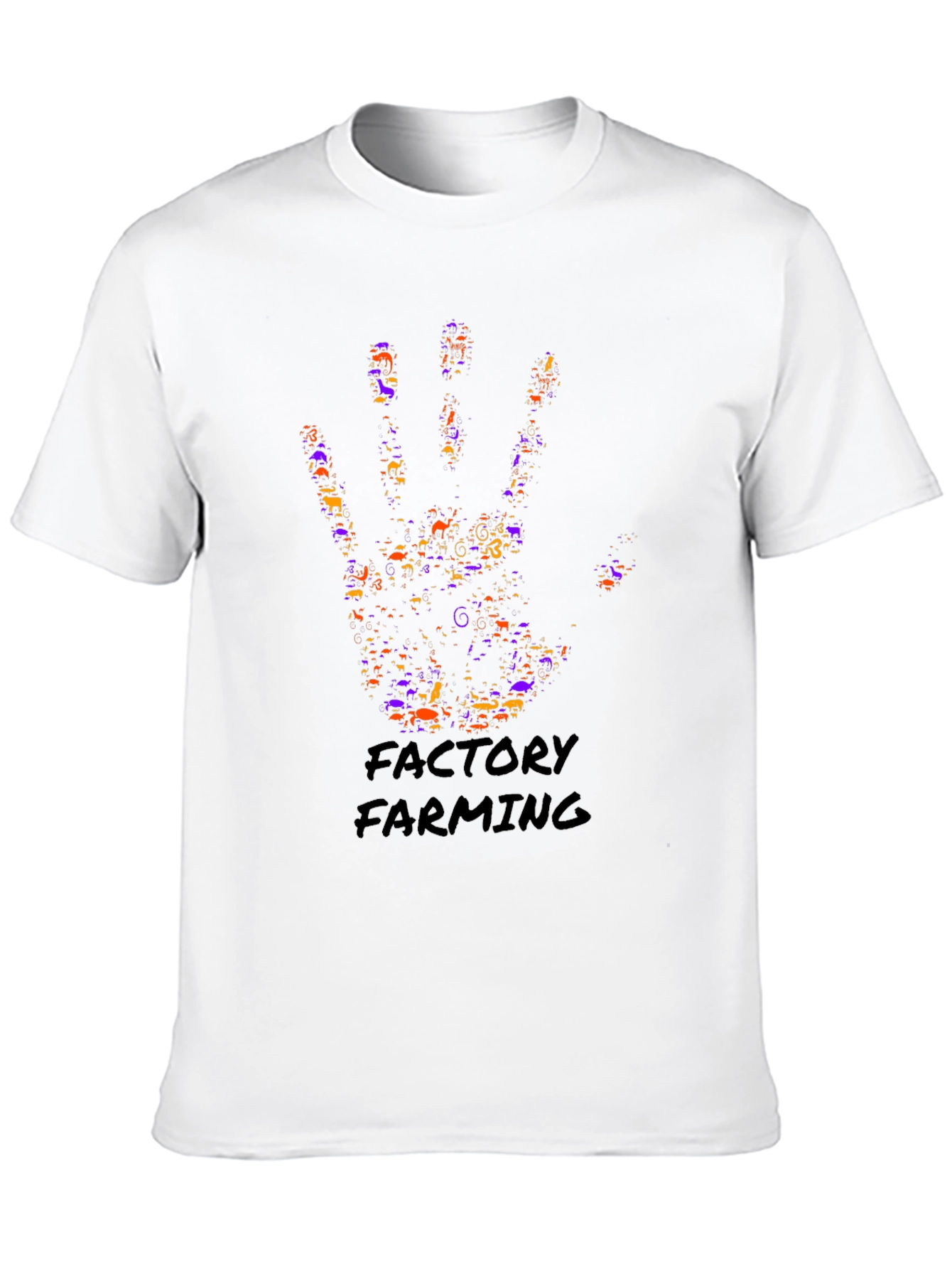 Factory Farming Hand Print Graphic Tee
