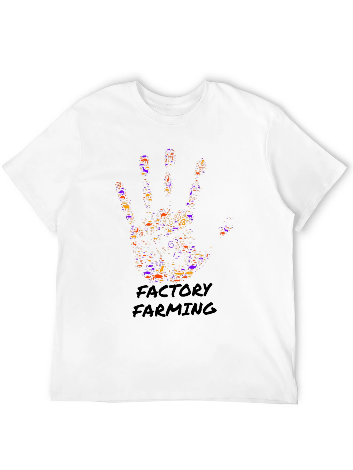 Factory Farming Hand Print Graphic Tee