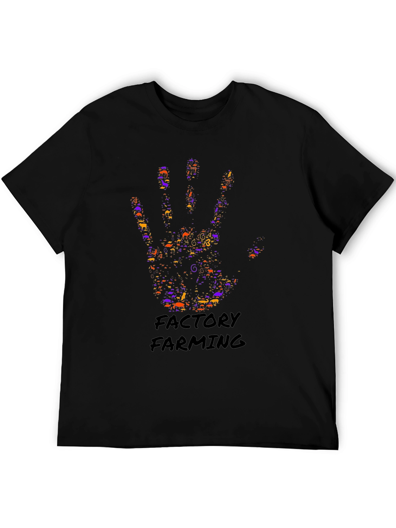Factory Farming Hand Print Graphic Tee