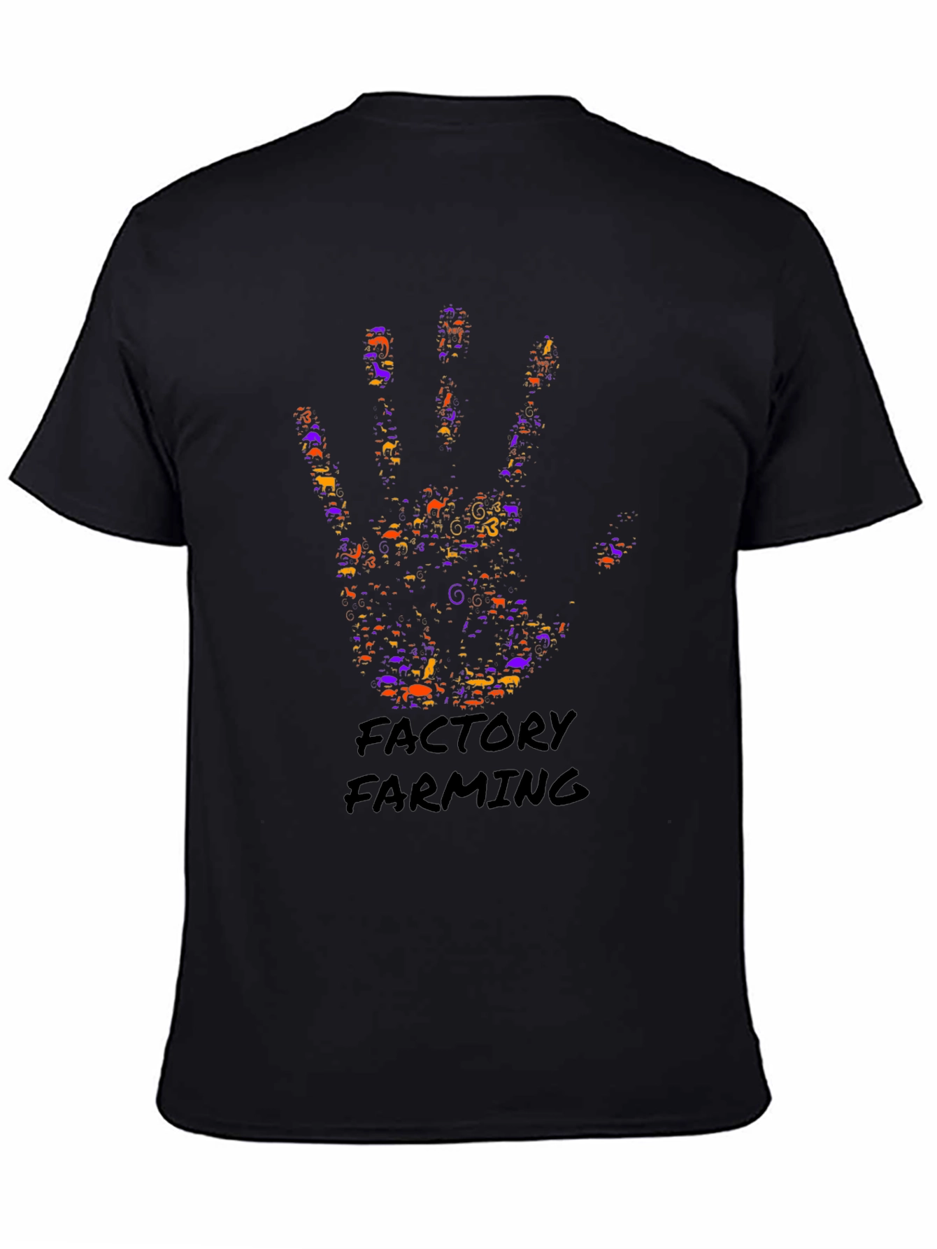 Factory Farming Hand Print Graphic Tee