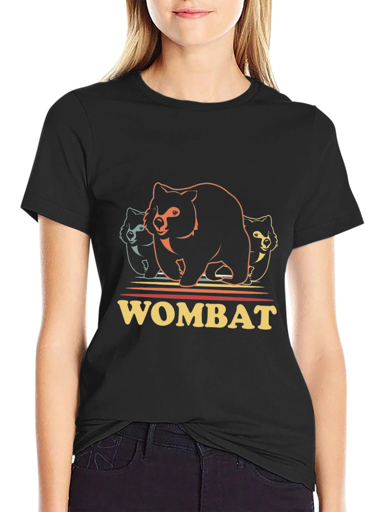 Wombat Graphic T-Shirt - Cool Animal Tee