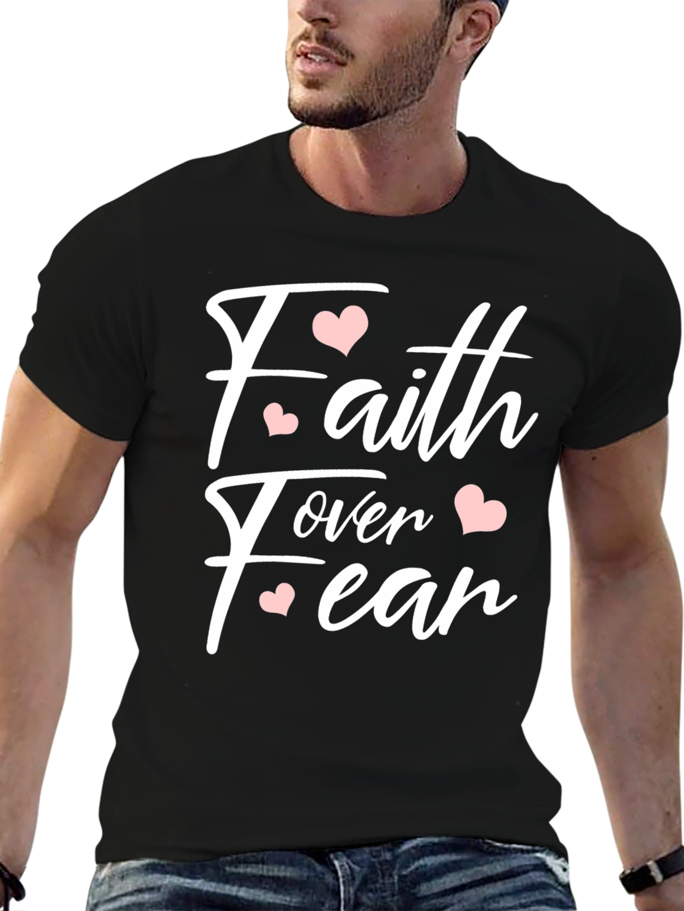 Faith Over Fear T-Shirt - Stylish Religious Apparel