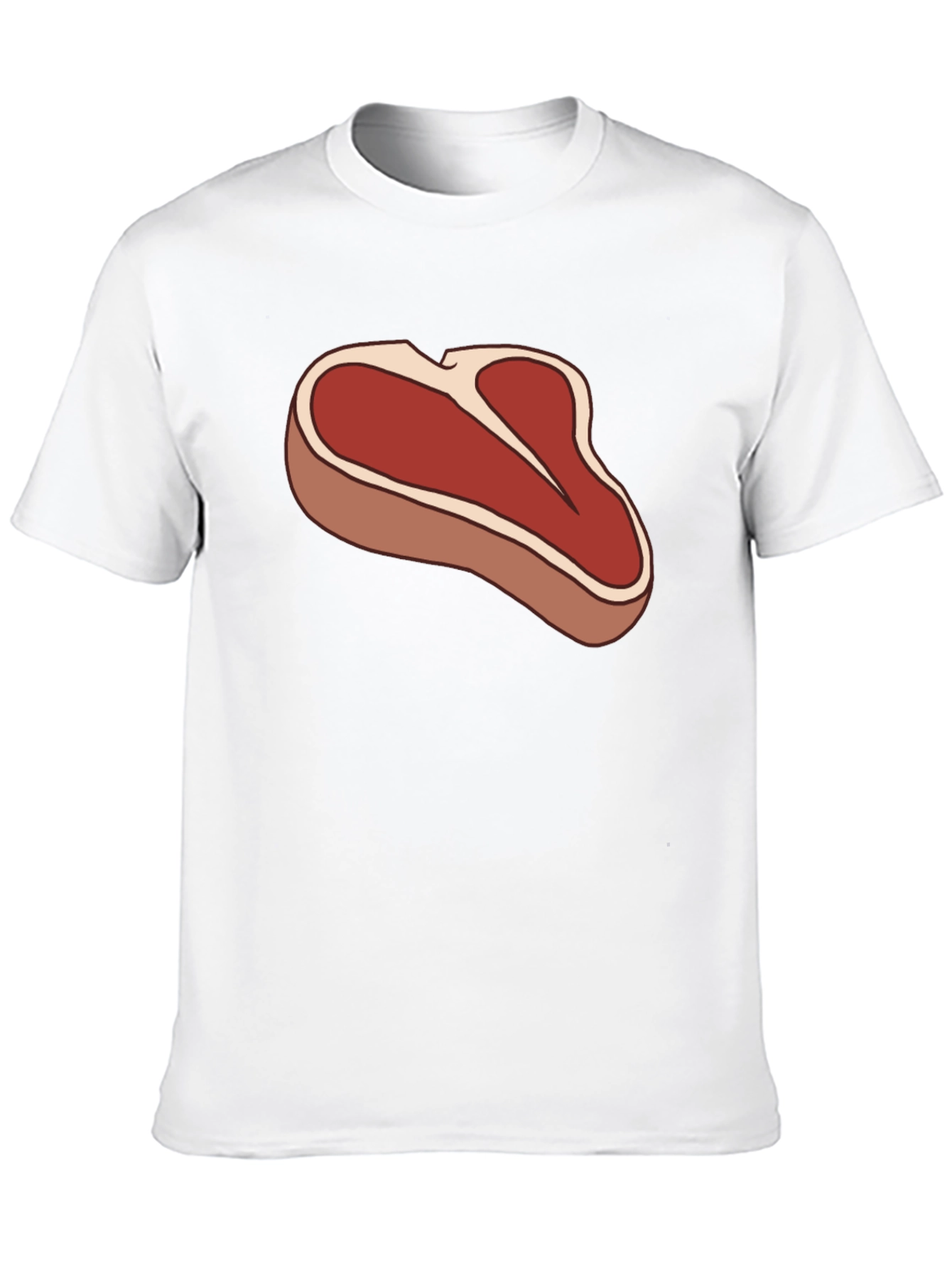 Steak Graphic Black T-Shirt - Funny Meat Lover Tee