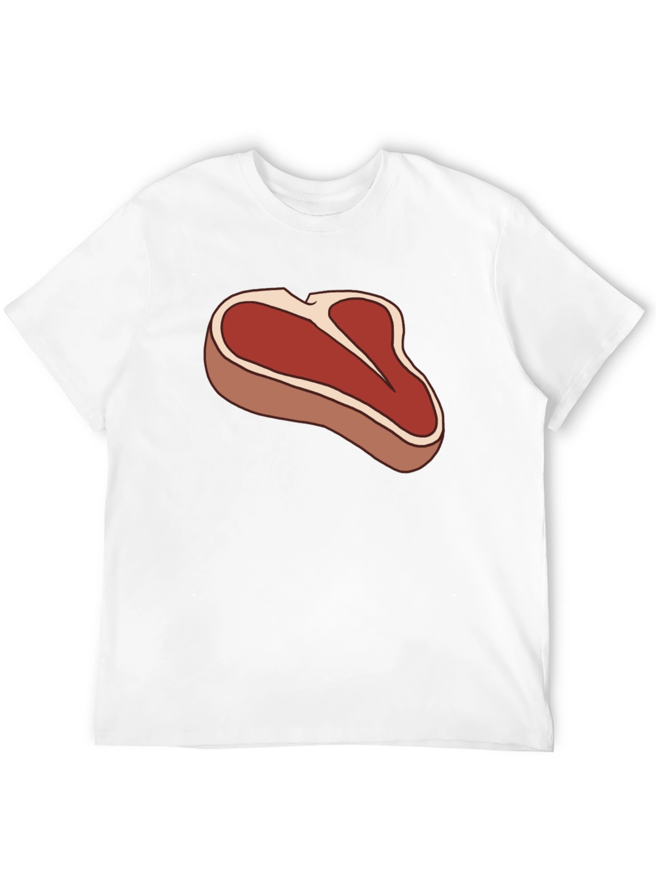 Steak Graphic Black T-Shirt - Funny Meat Lover Tee