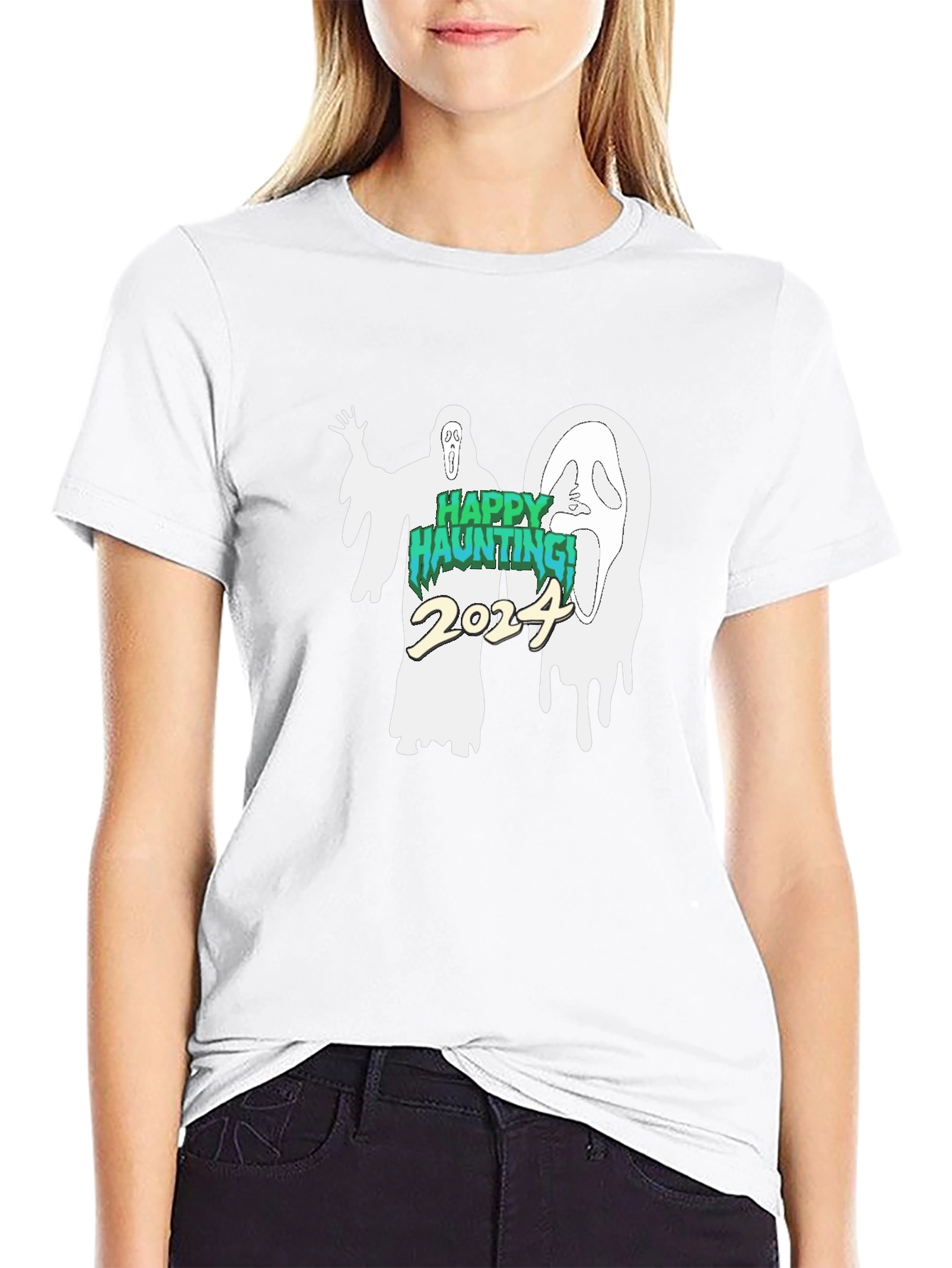 Happy Haunting 2024 Ghost T-Shirt