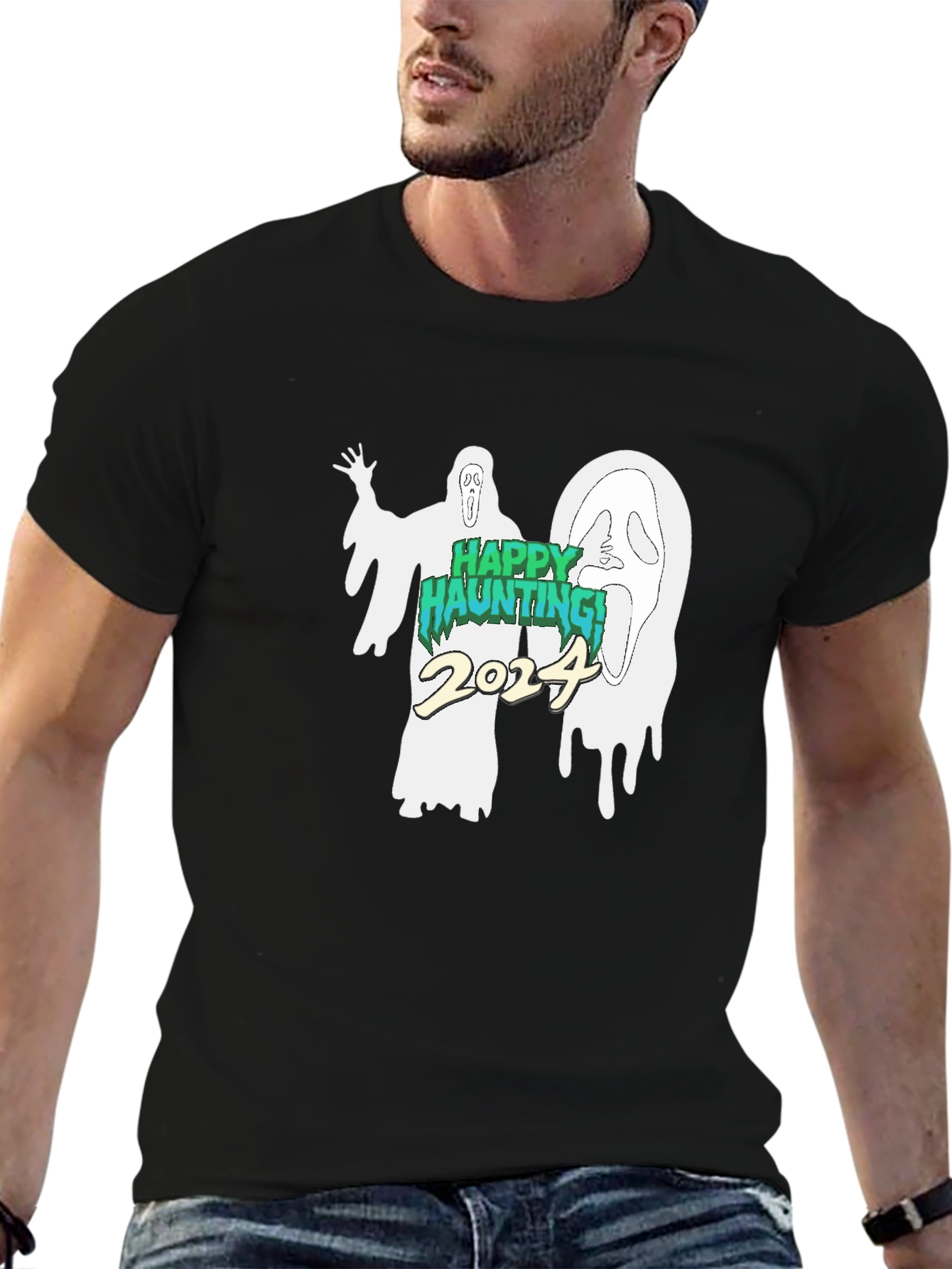 Happy Haunting 2024 Ghost T-Shirt