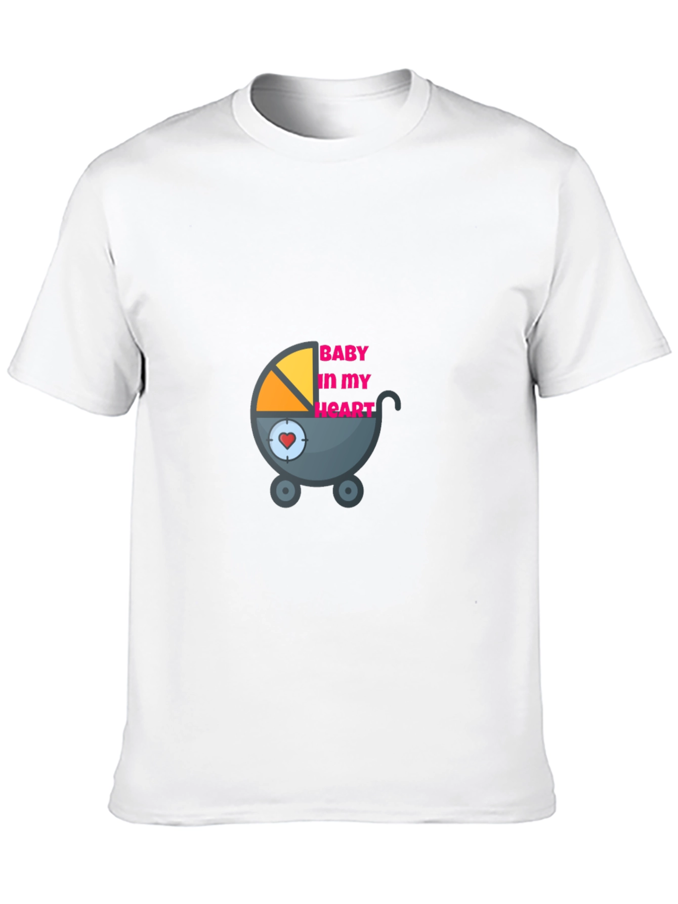 Baby in My Heart Graphic Tee - Black