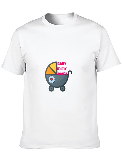 Baby in My Heart Graphic Tee - Black