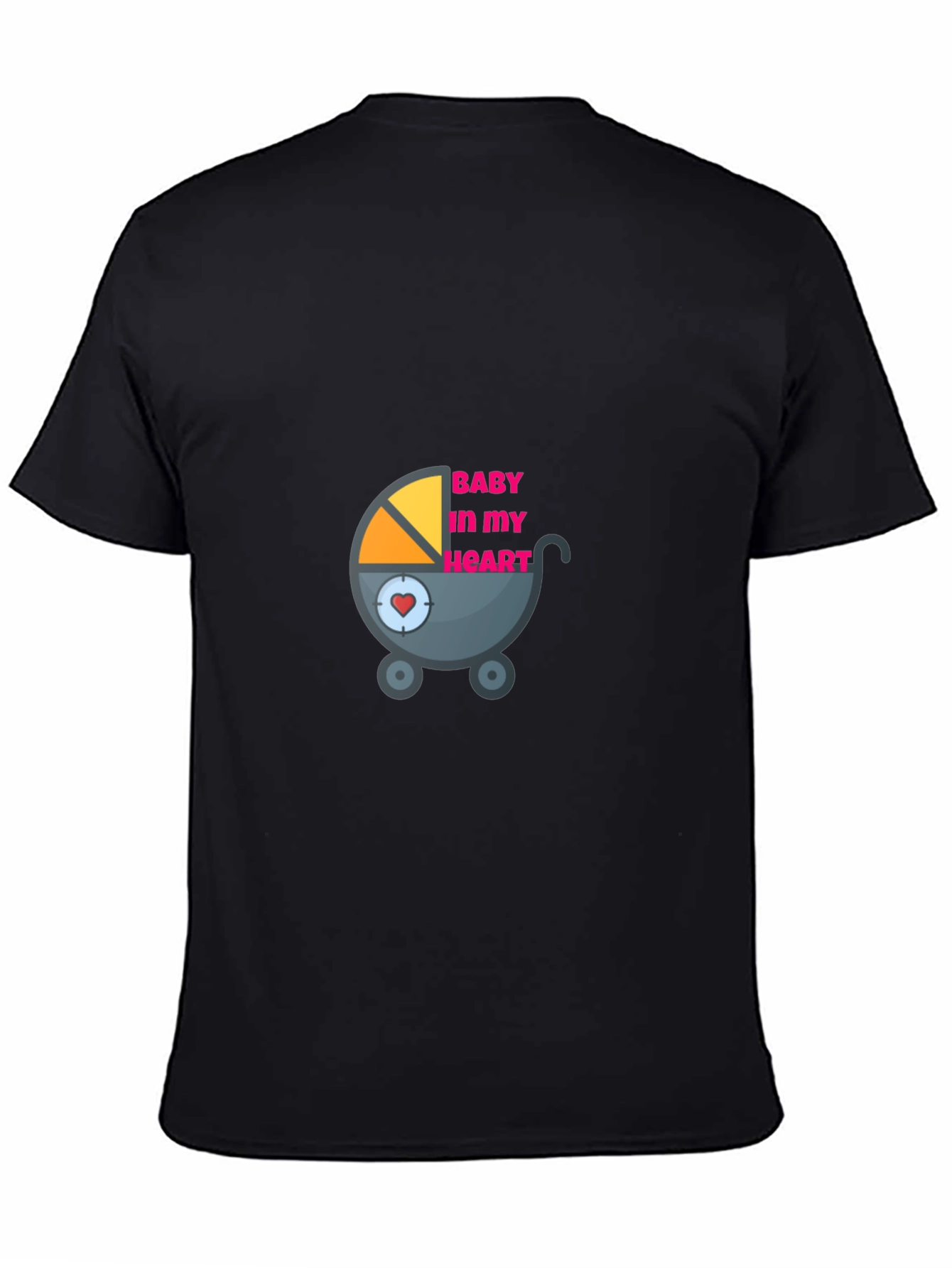 Baby in My Heart Graphic Tee - Black