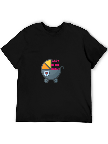 Baby in My Heart Graphic Tee - Black