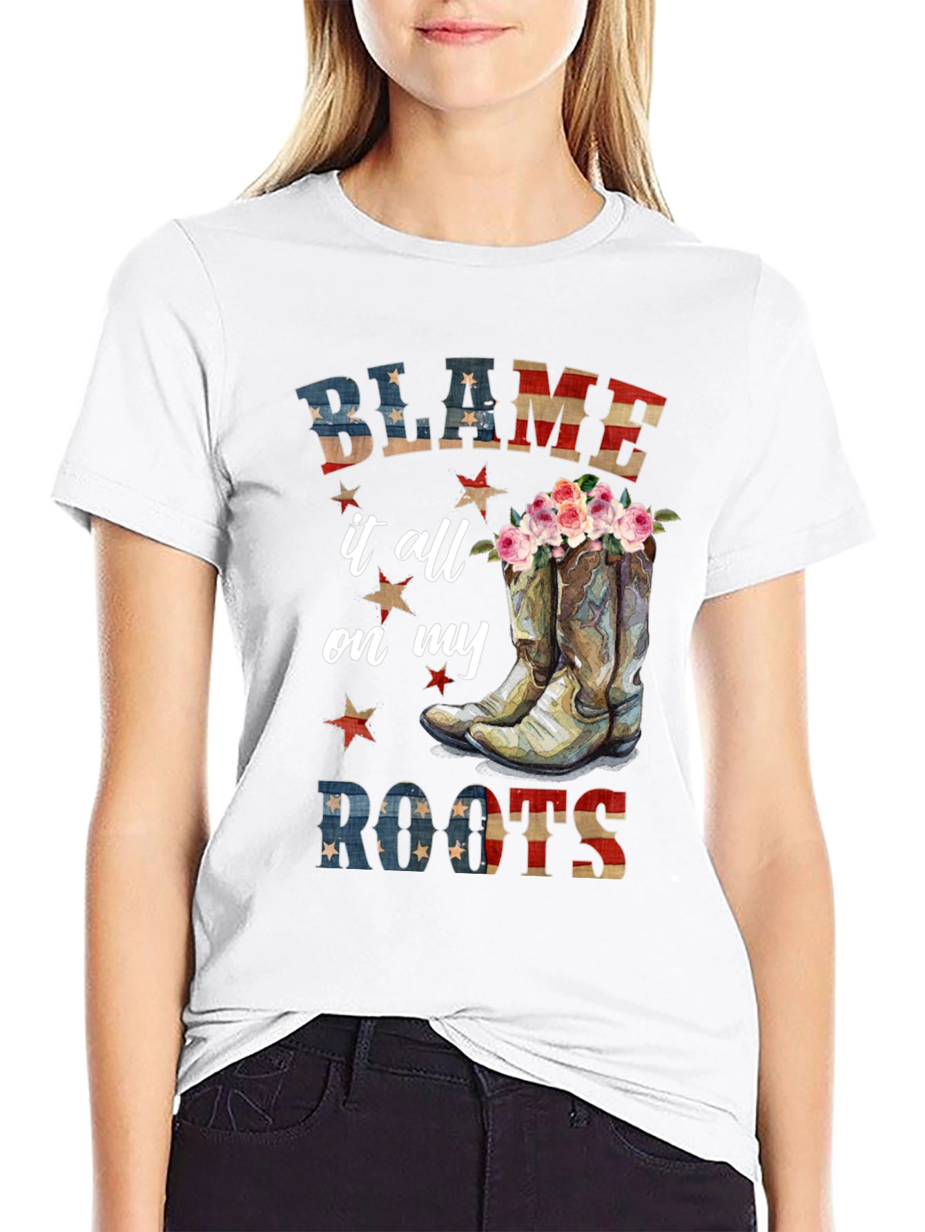 Blame it All on My Roots Graphic Tee