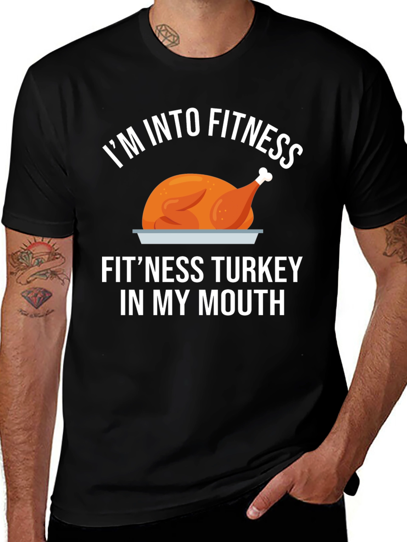 Fitness Turkey T-Shirt: Funny Thanksgiving Workout Tee