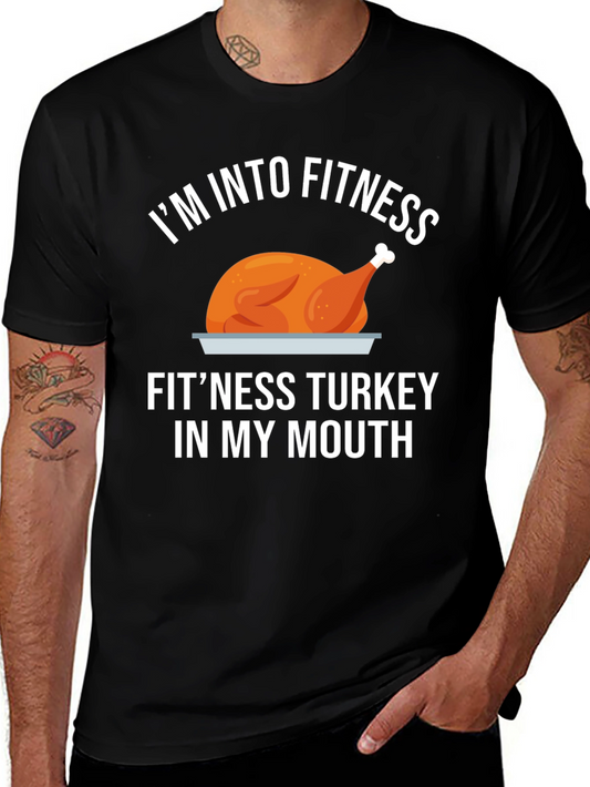 Fitness Turkey T-Shirt: Funny Thanksgiving Workout Tee