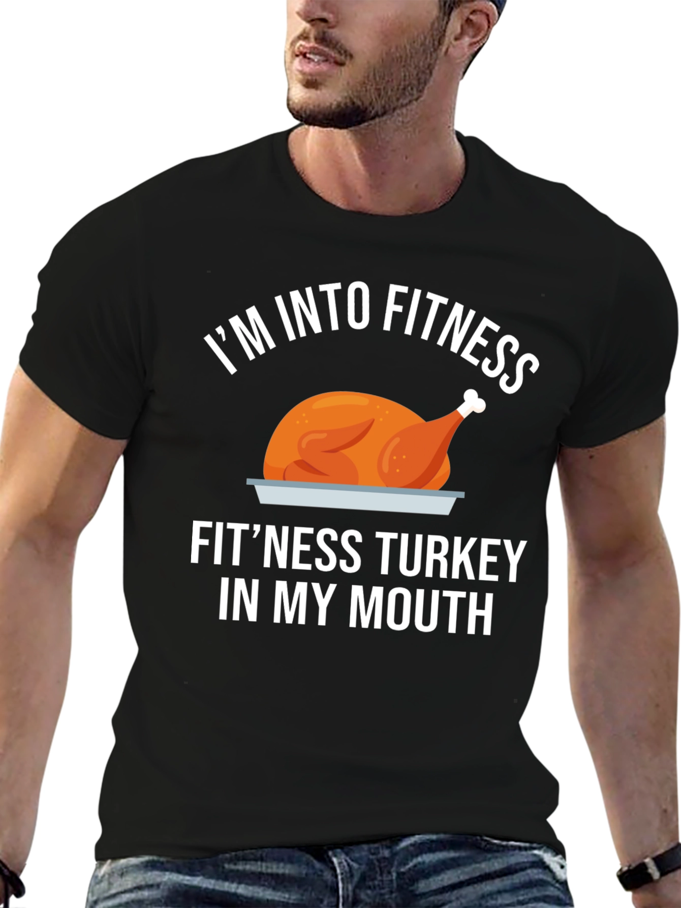 Fitness Turkey T-Shirt: Funny Thanksgiving Workout Tee