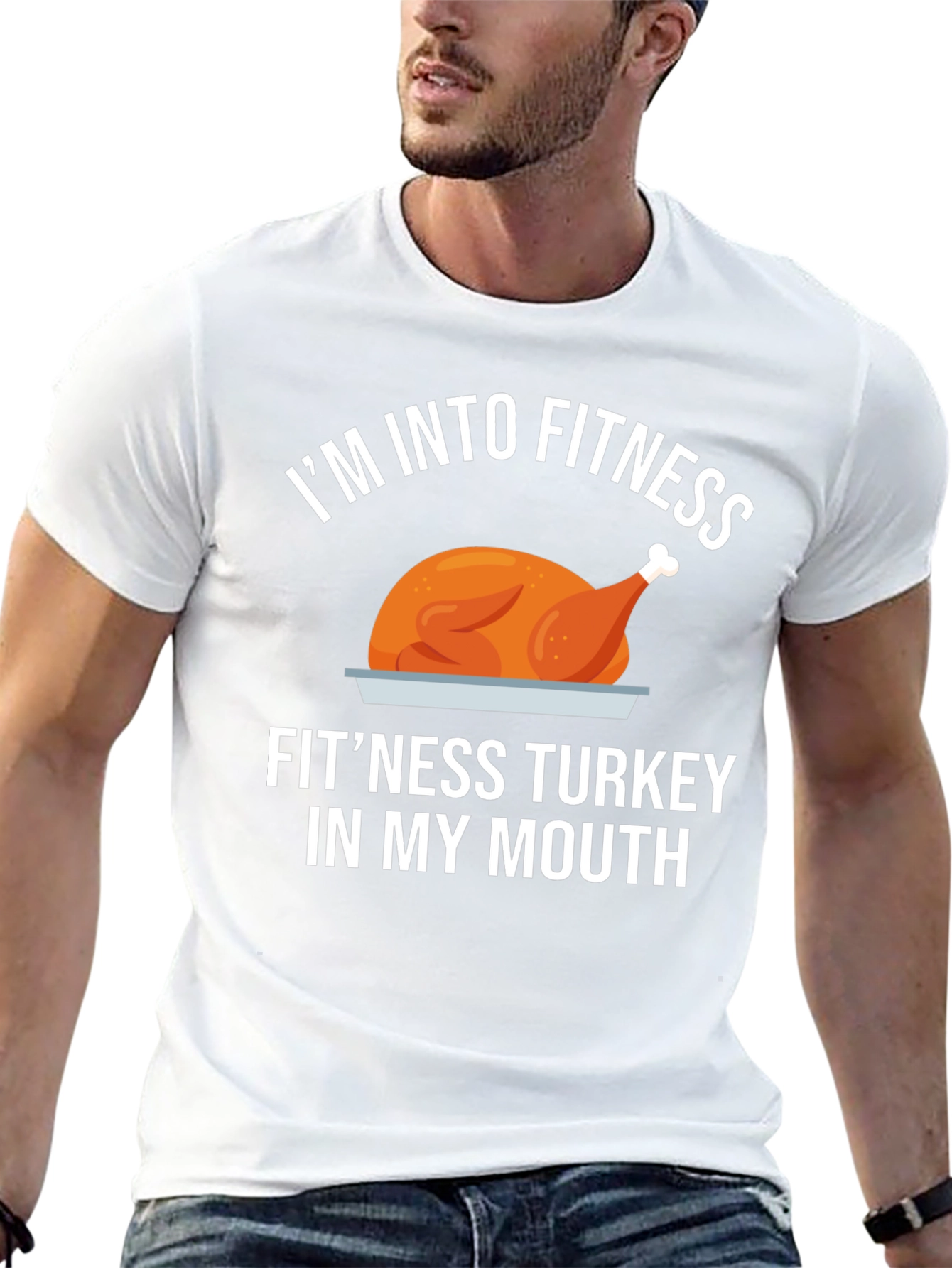 Fitness Turkey T-Shirt: Funny Thanksgiving Workout Tee