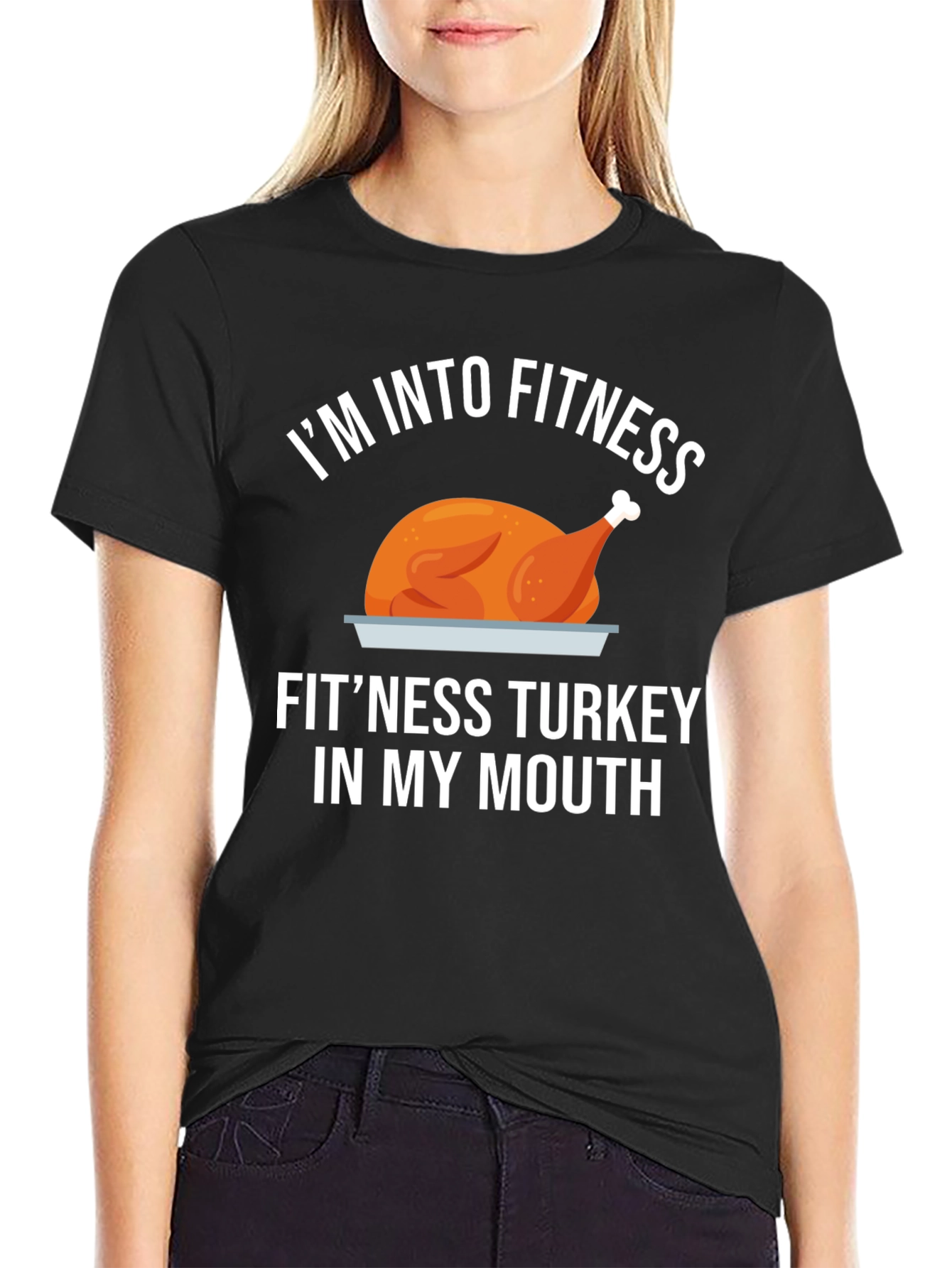 Fitness Turkey T-Shirt: Funny Thanksgiving Workout Tee