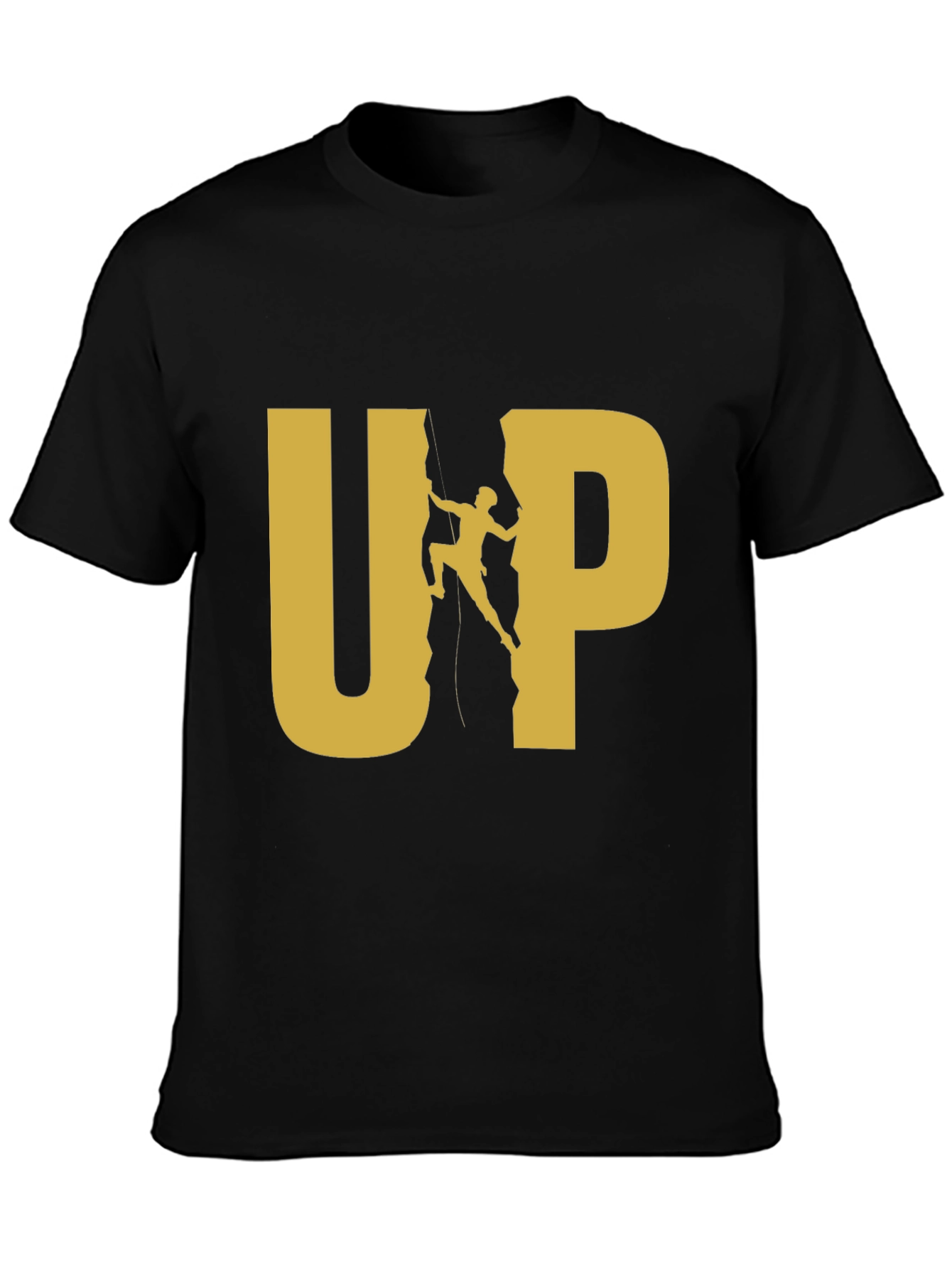 Black UP Rock Climbing Graphic Tee