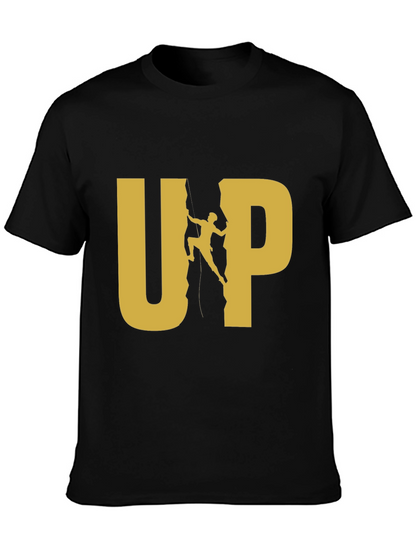 Black UP Rock Climbing Graphic Tee