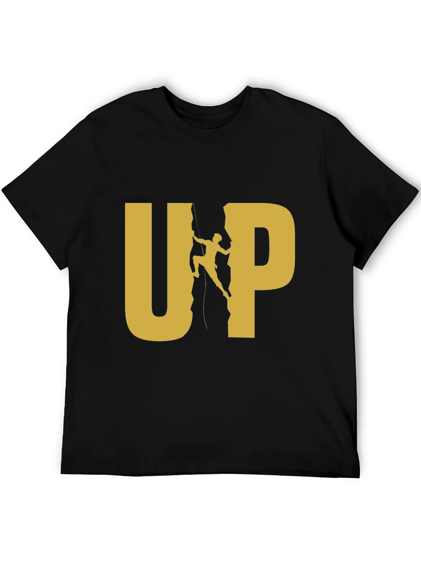 Black UP Rock Climbing Graphic Tee
