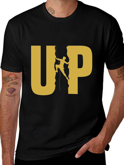 Black UP Rock Climbing Graphic Tee