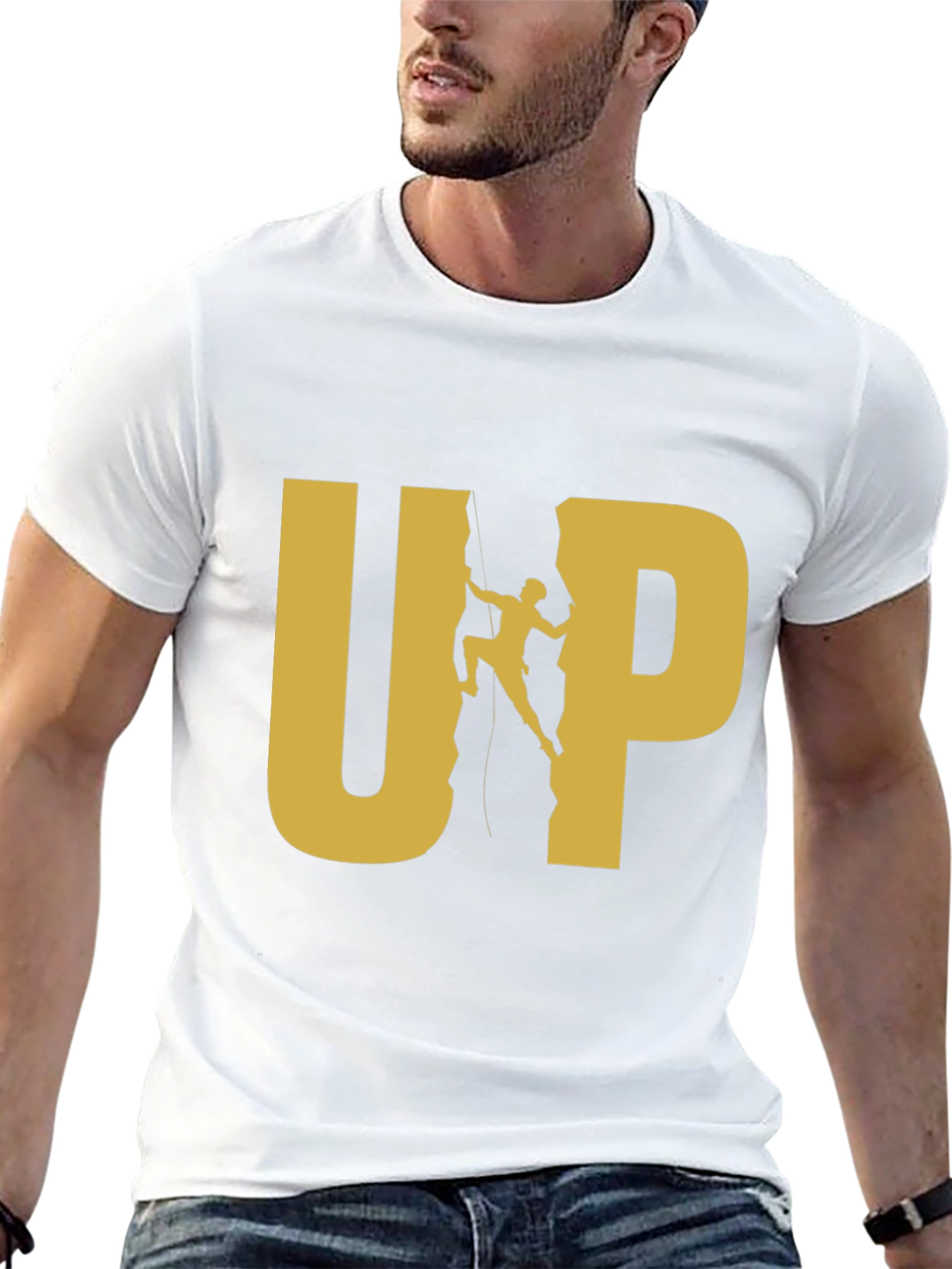 Black UP Rock Climbing Graphic Tee