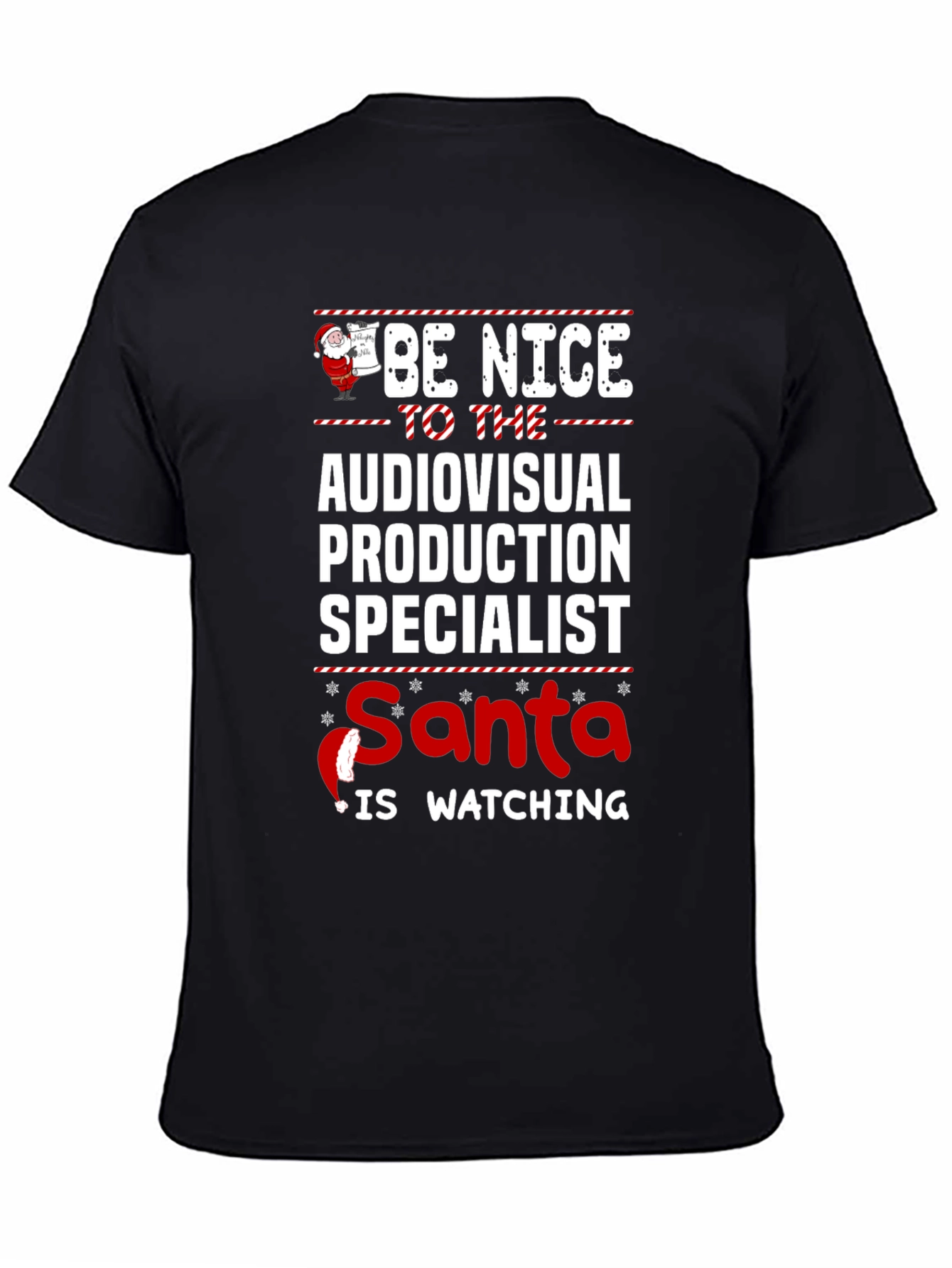 Audiovisual Production Specialist Santa T-Shirt