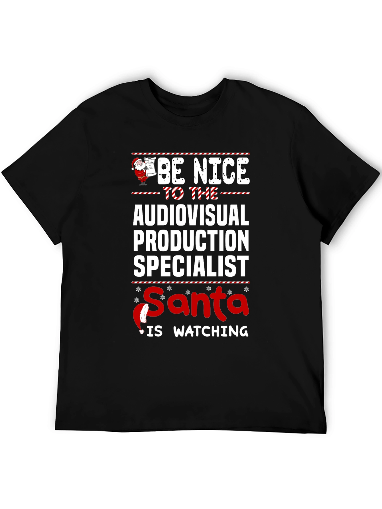 Audiovisual Production Specialist Santa T-Shirt
