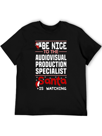 Audiovisual Production Specialist Santa T-Shirt