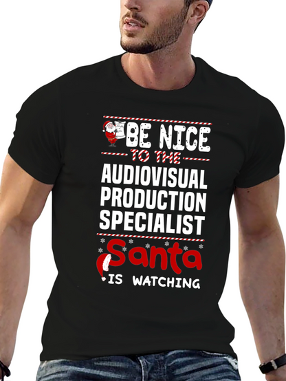 Audiovisual Production Specialist Santa T-Shirt