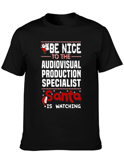 Audiovisual Production Specialist Santa T-Shirt