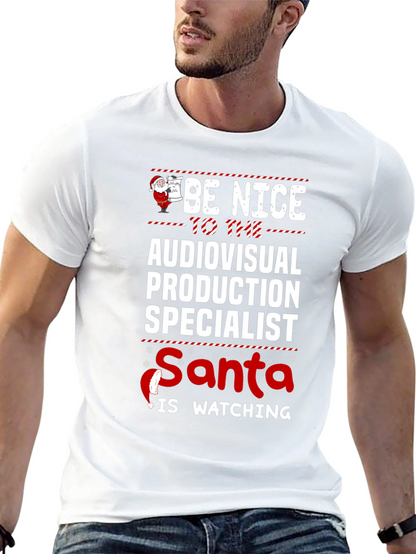 Audiovisual Production Specialist Santa T-Shirt