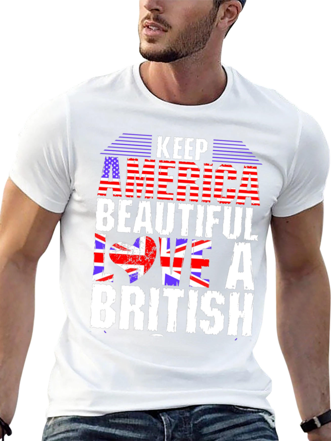 Keep America Beautiful Love a British T-Shirt