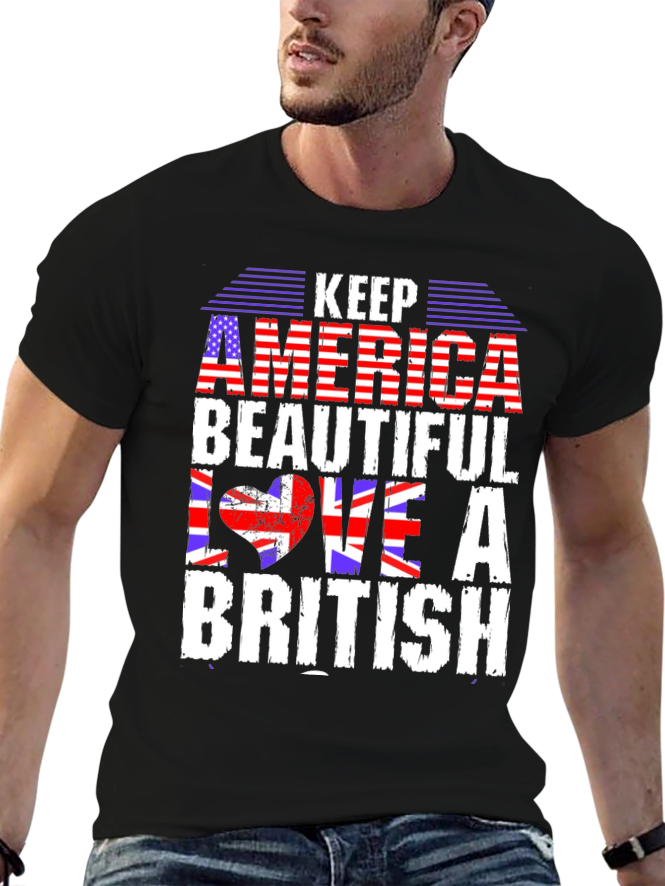 Keep America Beautiful Love a British T-Shirt