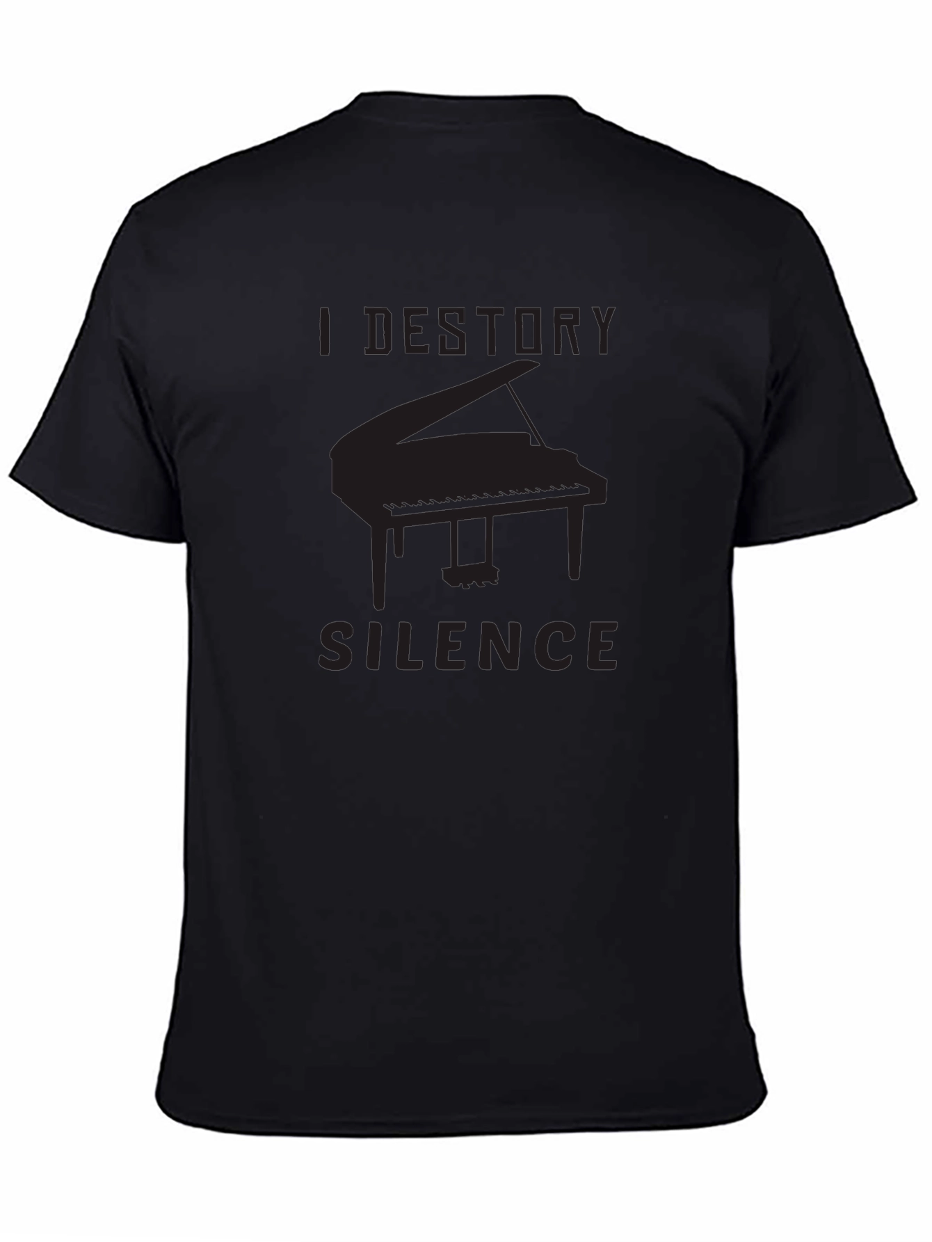 I Destroy Silence Piano T-Shirt