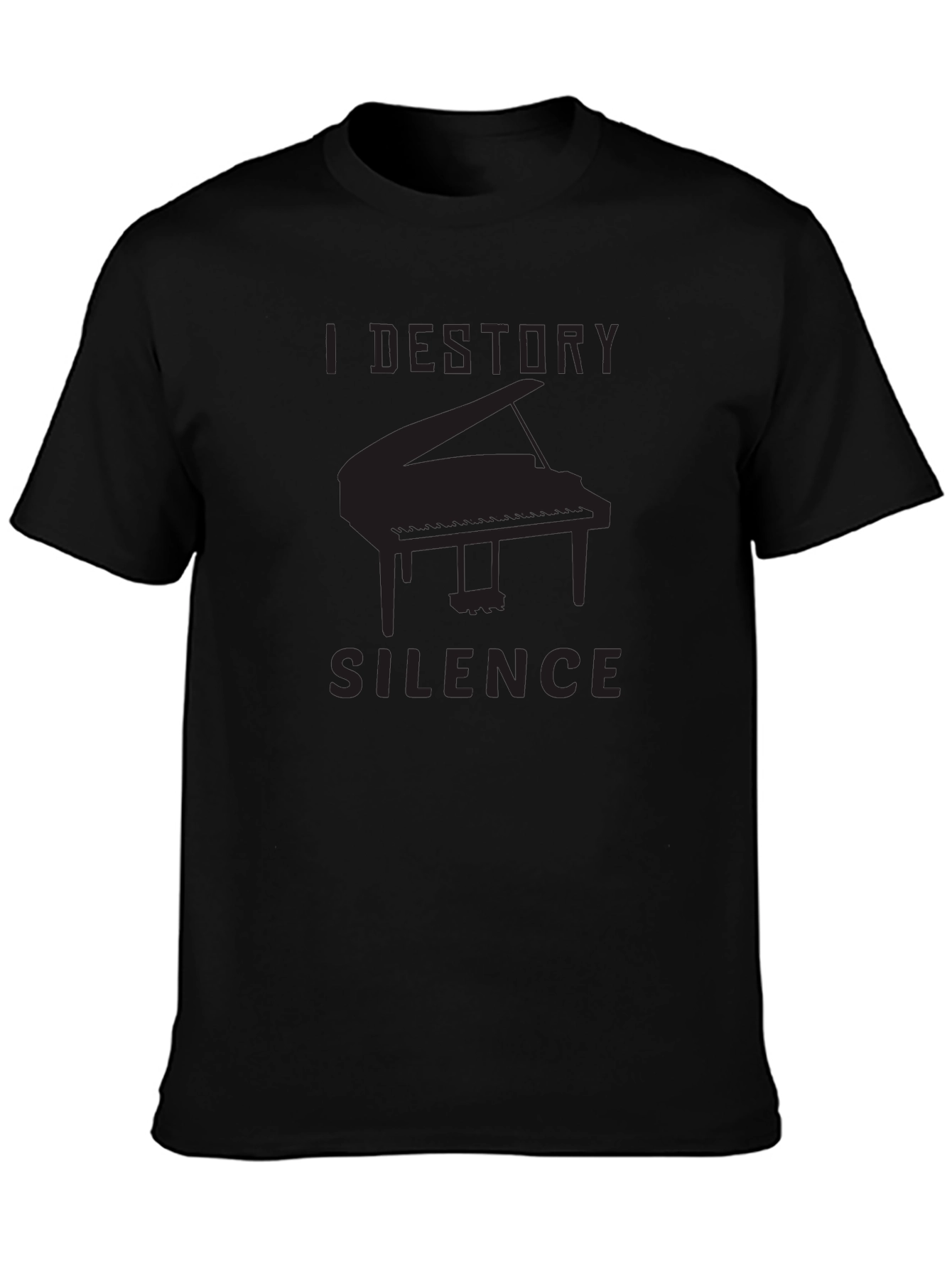 I Destroy Silence Piano T-Shirt