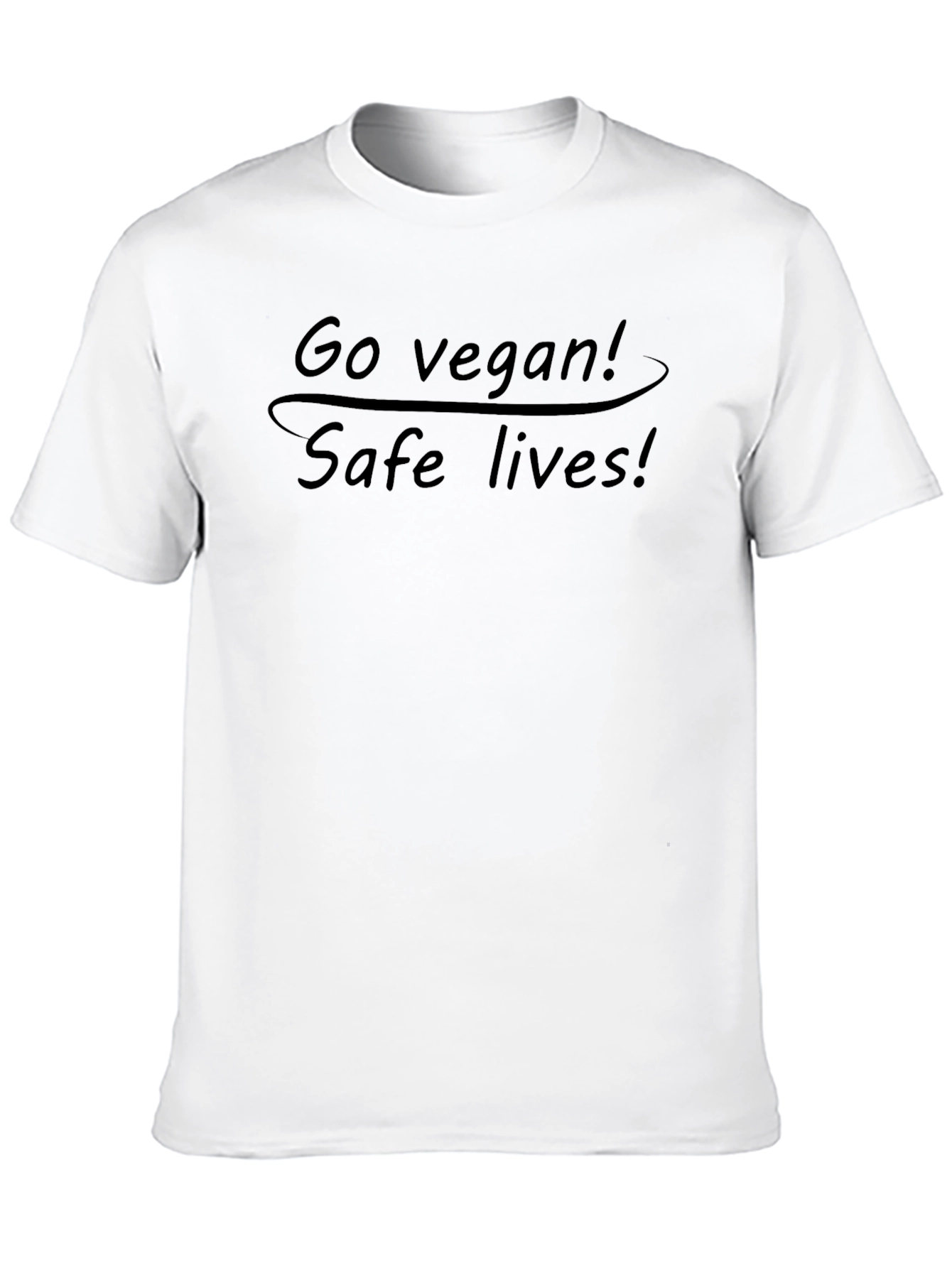 Go Vegan! Save Lives! Black T-Shirt