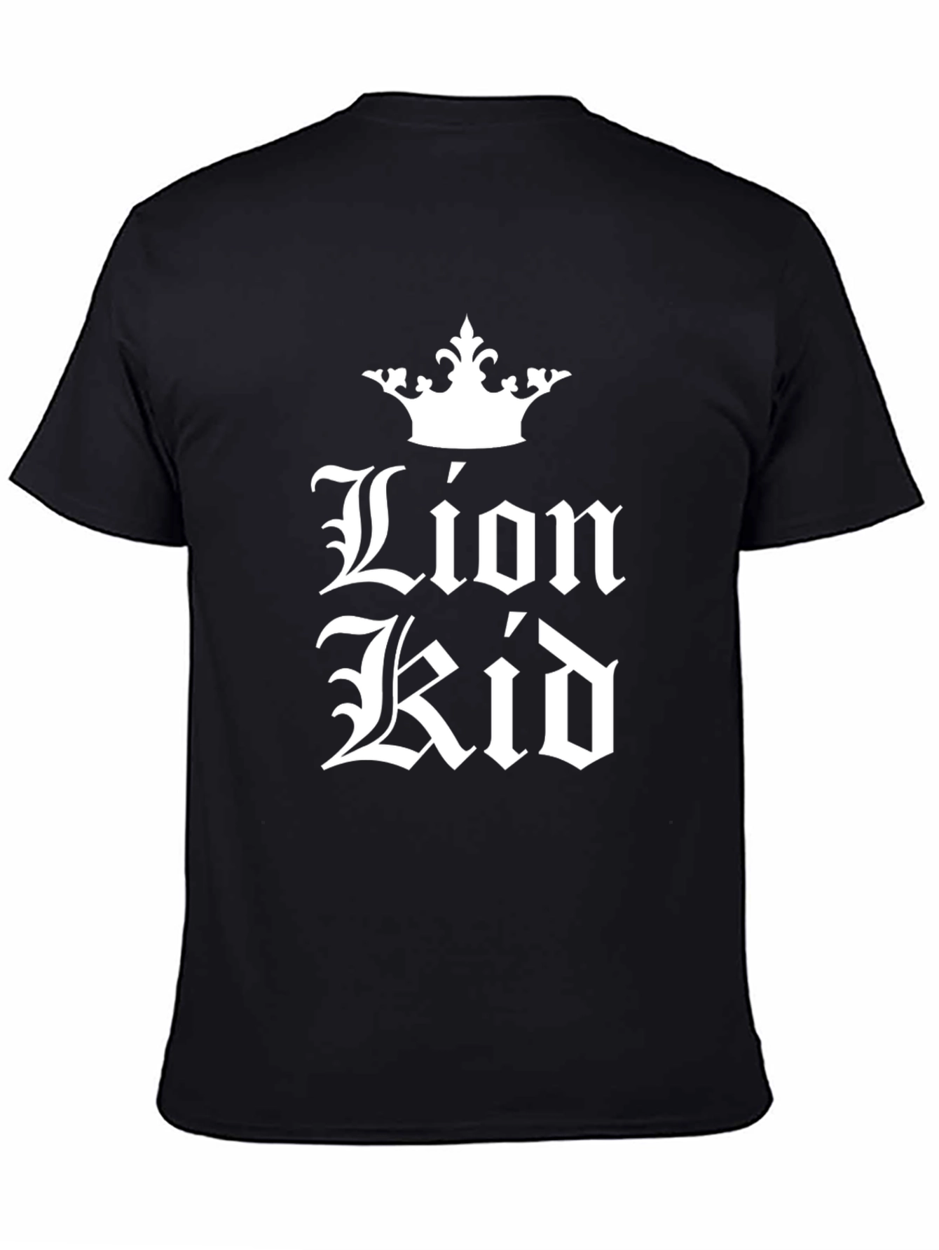 Lion Kid Black Graphic T-Shirt