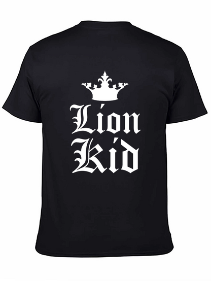 Lion Kid Black Graphic T-Shirt