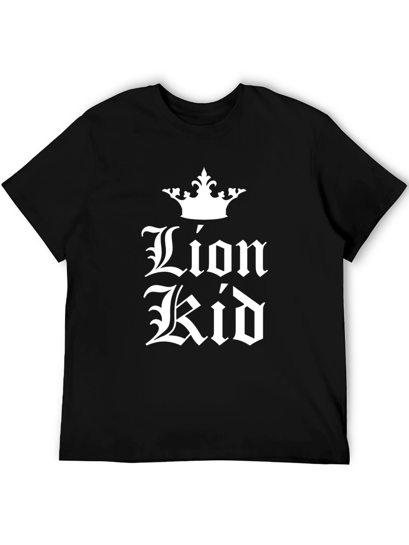 Lion Kid Black Graphic T-Shirt