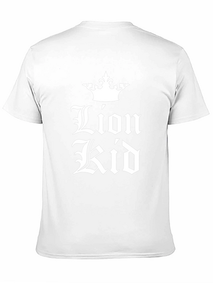 Lion Kid Black Graphic T-Shirt