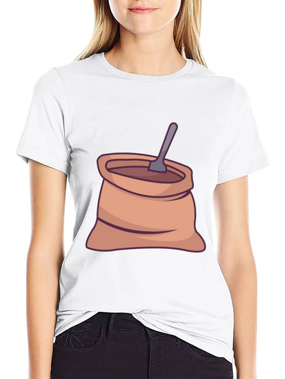 Coffee Sack Graphic Tee - Casual Black T-Shirt
