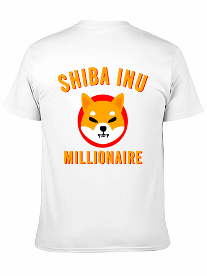 Shiba Inu Millionaire Graphic Tee - Black