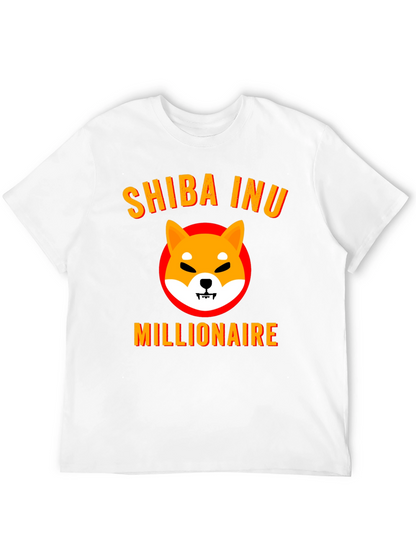 Shiba Inu Millionaire Graphic Tee - Black