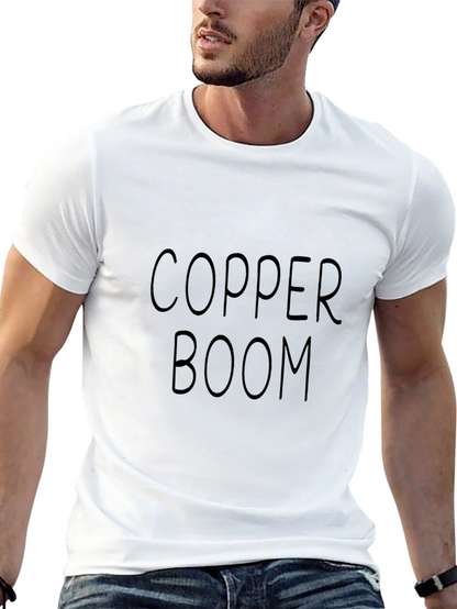 Copper Boom Mens Black Graphic Tee