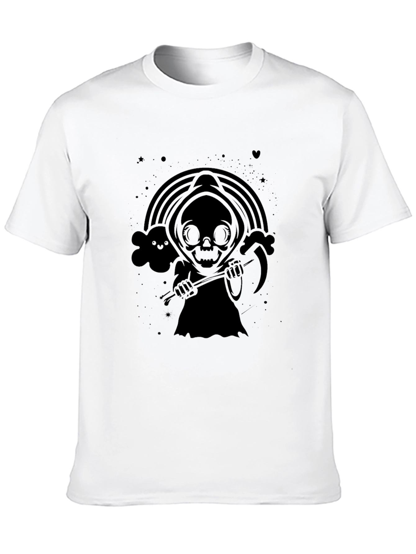 Grim Reaper Rainbow T-Shirt - Black