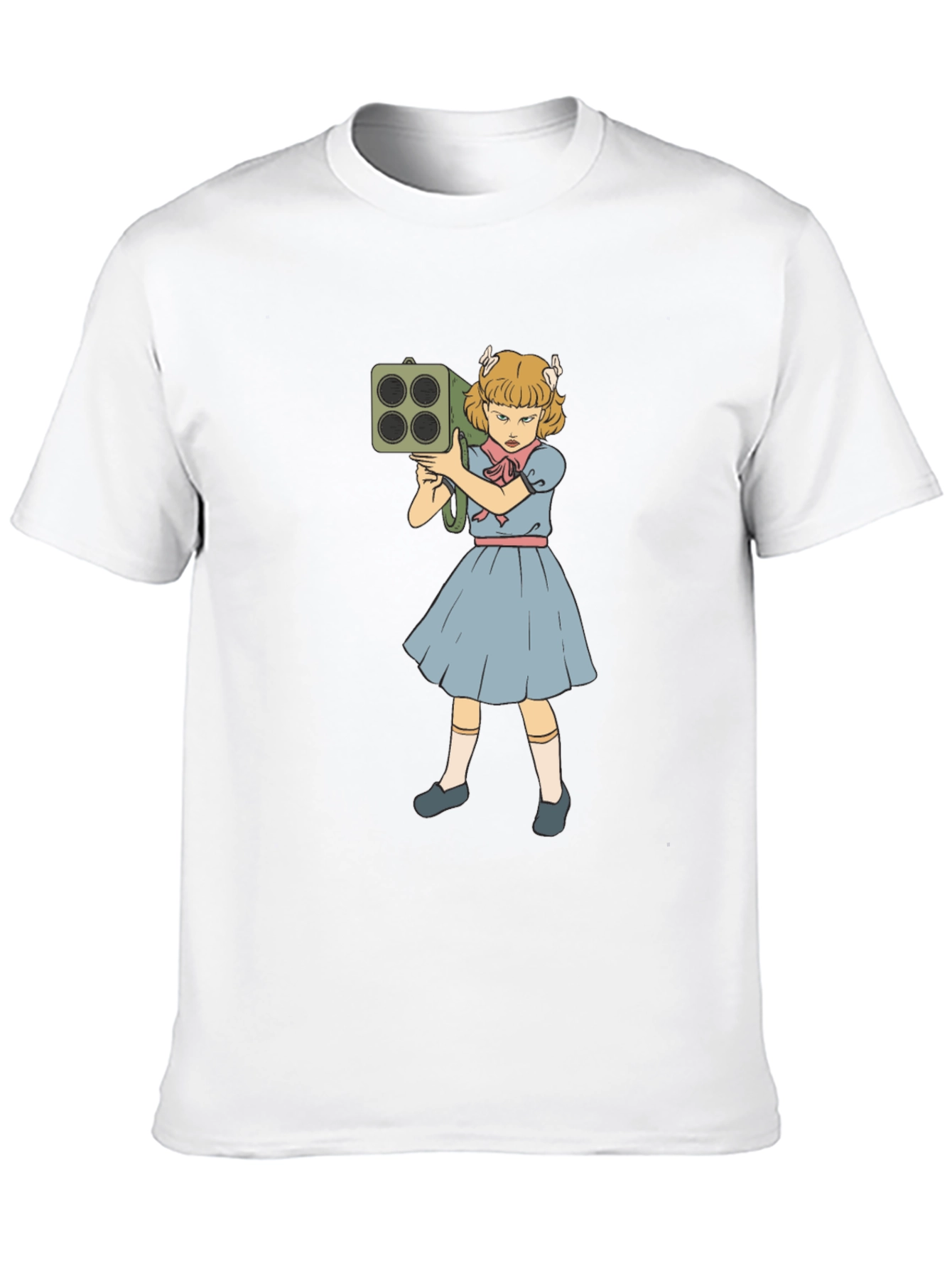 Girl with Rocket Launcher Graphic T-Shirt