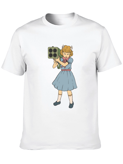 Girl with Rocket Launcher Graphic T-Shirt